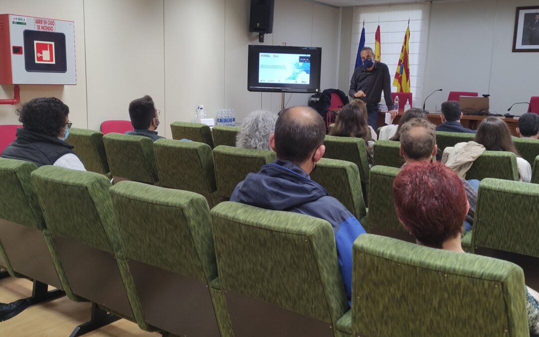 Presentación de los viveros de ADECUARA en una Jornada de emprendimiento agroalimentario en Zaragoza