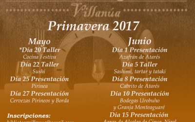 Próximas actividades del Gastroespacio de Villanúa
